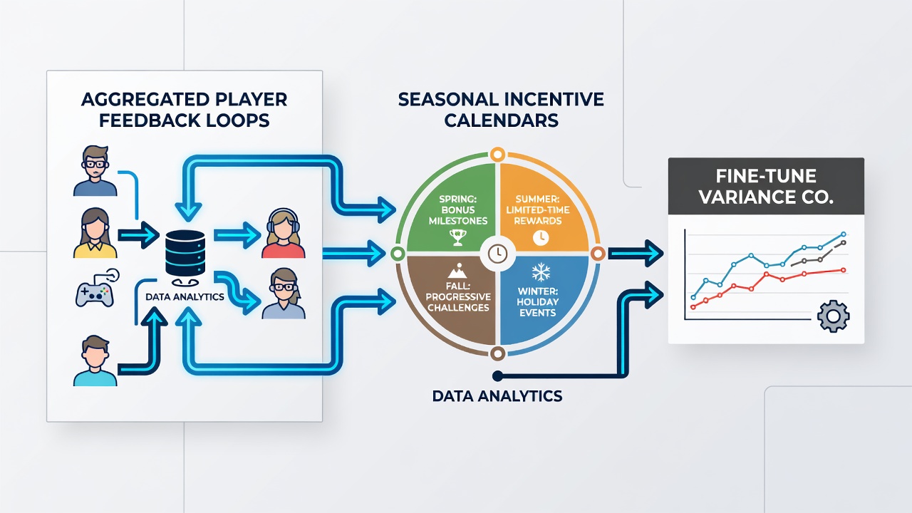 Seasonal incentive calendar mapped to variance control metrics