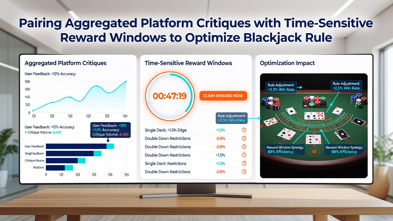 Player reviewing time-limited bonus details alongside blackjack simulator settings