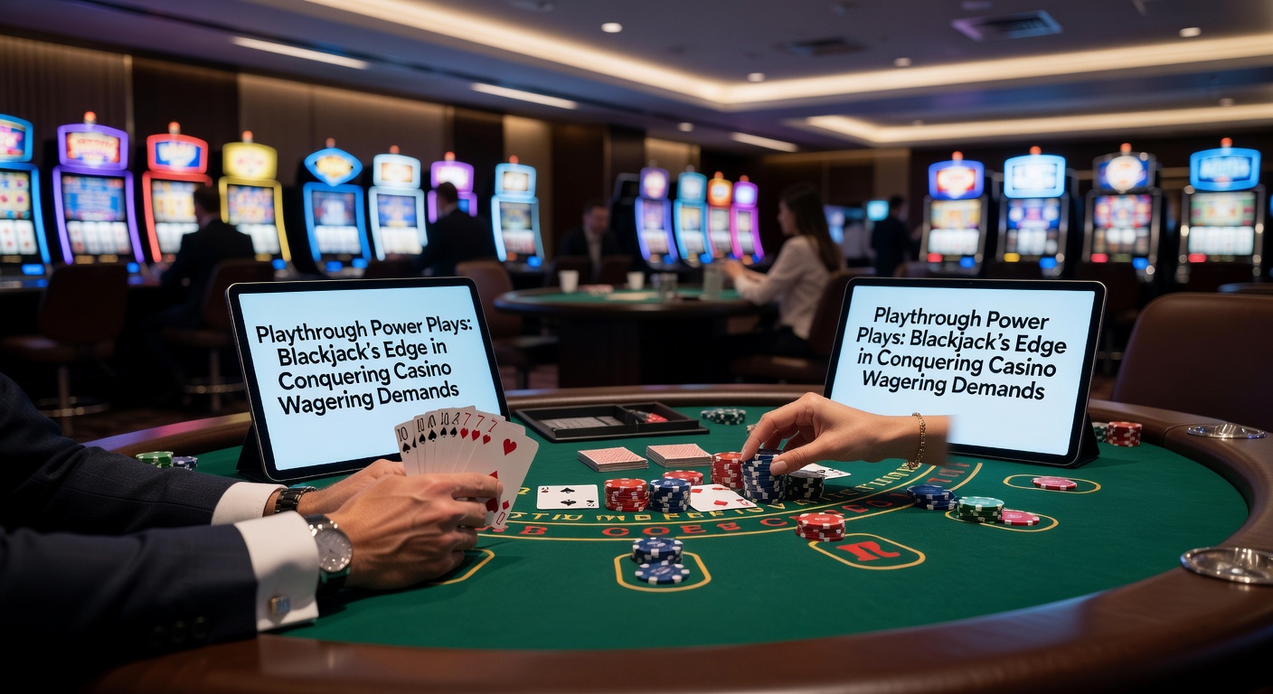 Graph showing blackjack playthrough efficiency versus slots, with rising trends in 2026 data