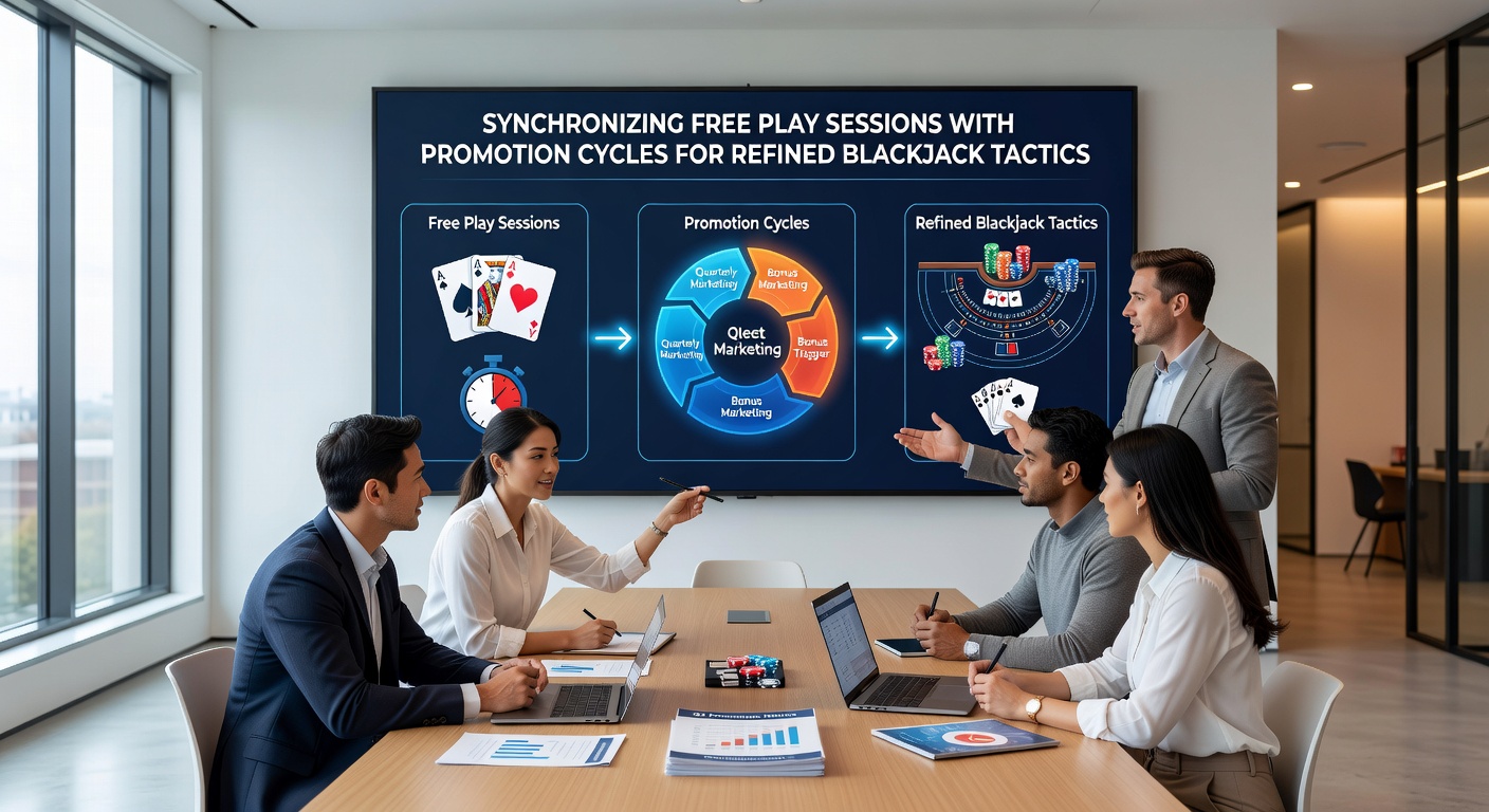 Player reviewing promotion schedule on tablet next to open blackjack strategy chart during free play session